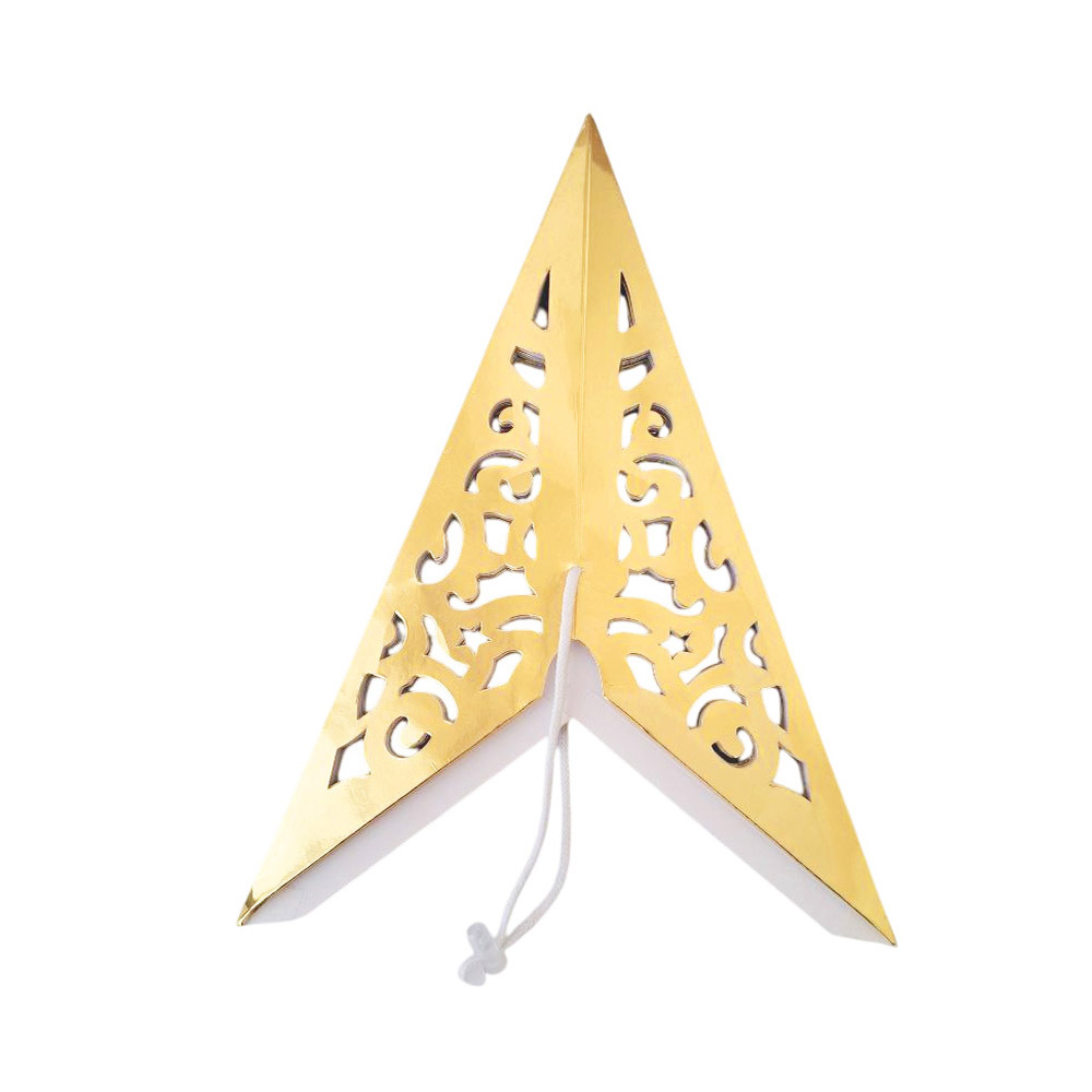 Звезда семиконечная бумажная 45 см Вензель, золото Звезда семиконечная бумажная 45 см Вензель, золото