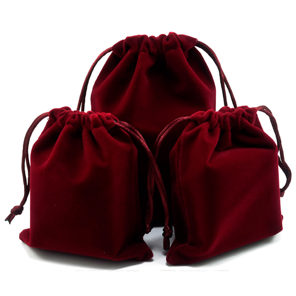 Мешочек велюровый 7х9 см, бордовый Мешочек велюровый 7х9 см, бордовый