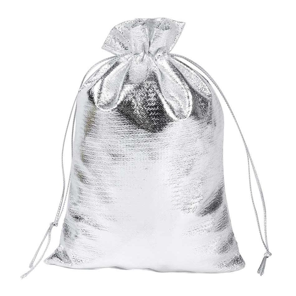 Мешочек из парчи 17х23 см, серебро Мешочек из парчи 17х23 см, серебро