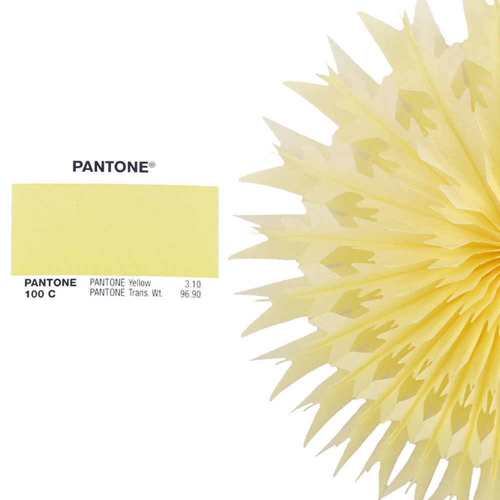 Снежинка обьемная 50 см лимонный Снежинка обьемная 50 см лимонный