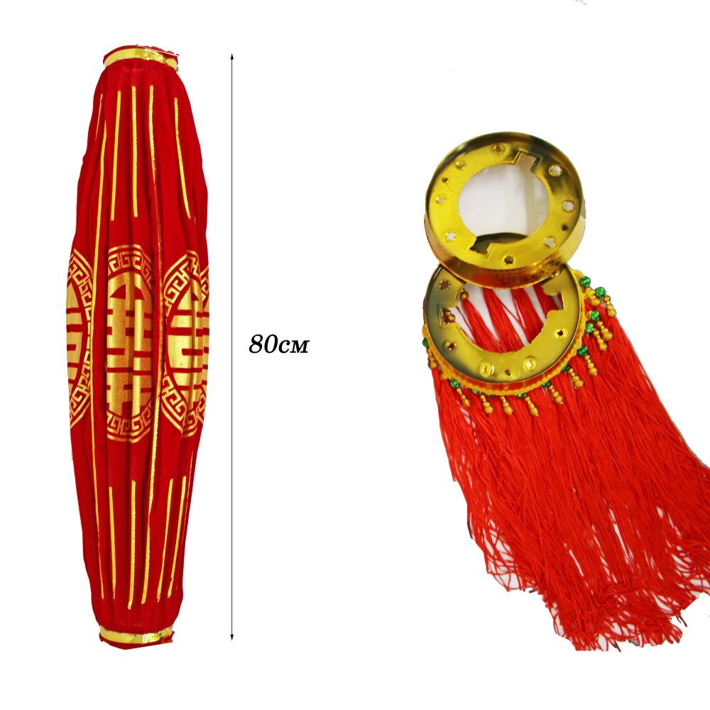 Китайский фонарь с кисточками Pro d- 64см, Просветление Китайский фонарь с кисточками Pro d- 64см, Просветление