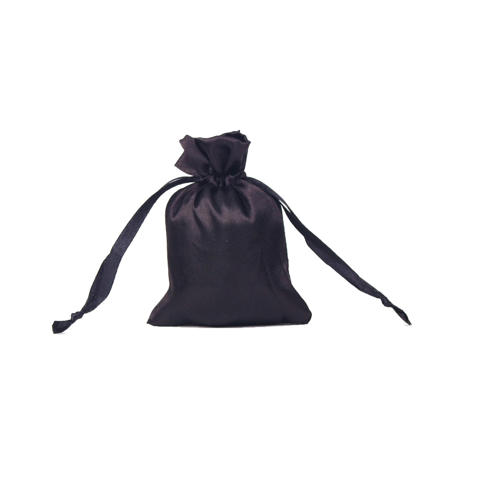 Мешочек атласный 8х11см, черный Мешочек атласный 8х11см, черный