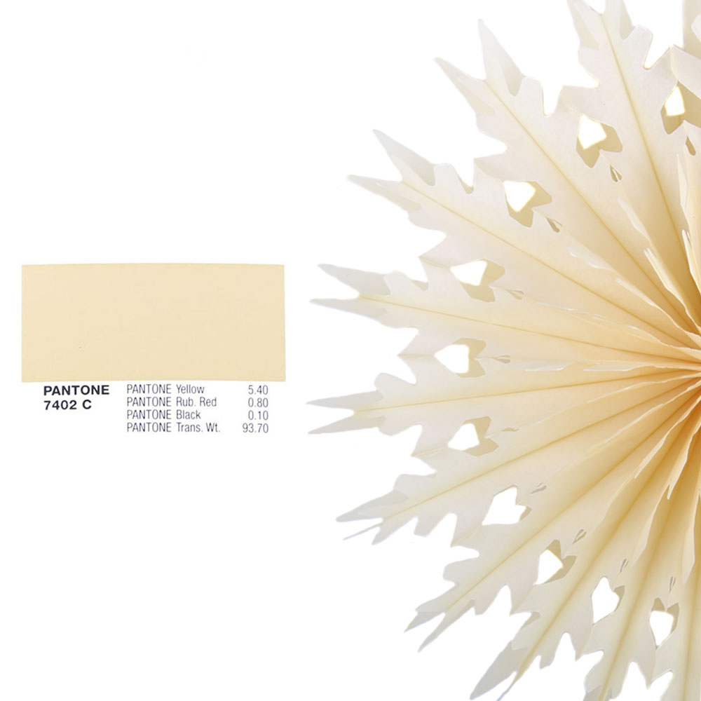 Снежинка обьемная 30 см айвори Снежинка обьемная 30 см айвори