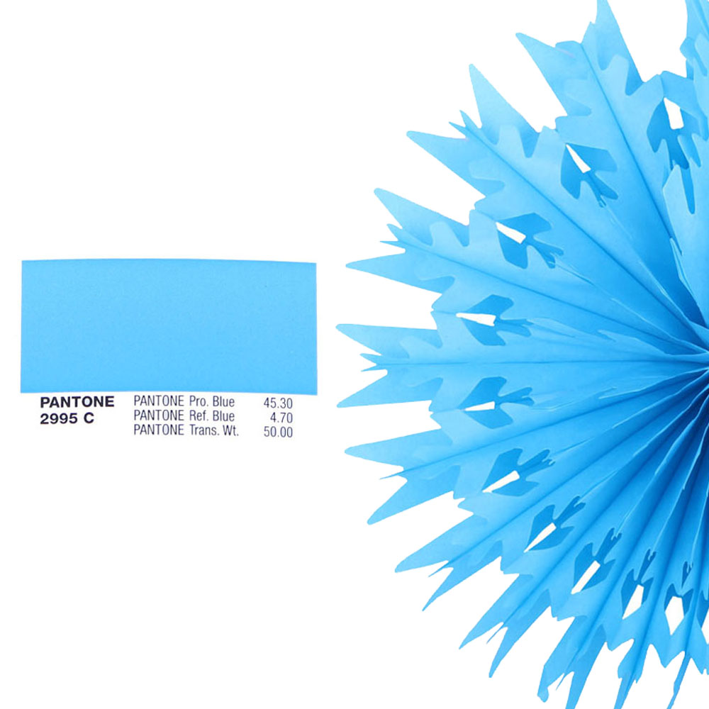 Снежинка обьемная 50 см синий Снежинка обьемная 50 см синий