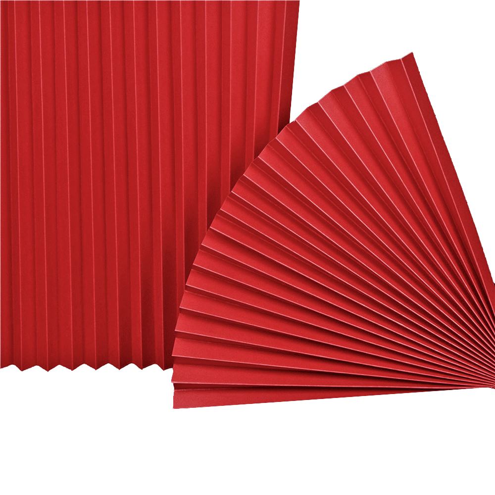 Веер-гармошка 180г/м 80 см, красный Веер-гармошка 180г/м 80 см, красный
