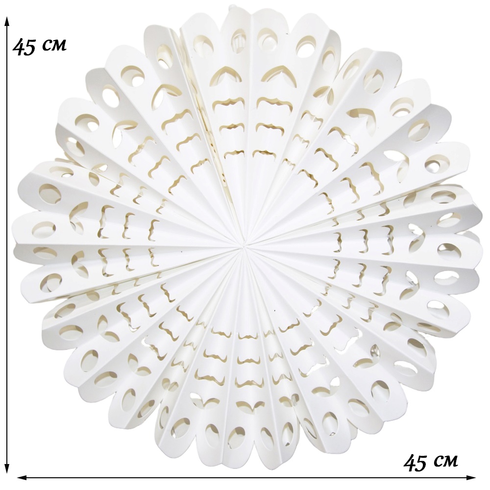 Снежинка 45 см №4, белый Снежинка 45 см №4, белый