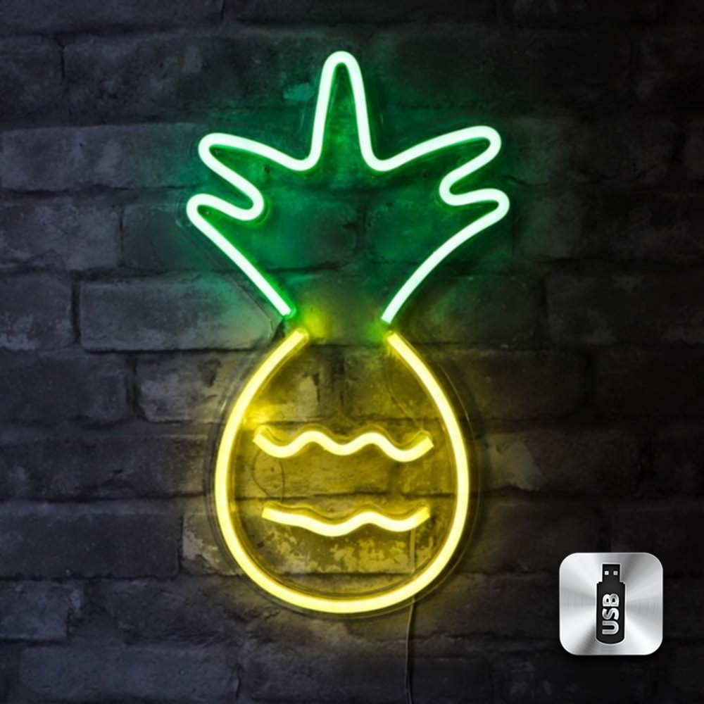 Cветильник LED NEON "Ананас"  44 х 25 см, от USB Cветильник LED NEON "Ананас"  44 х 25 см, от USB