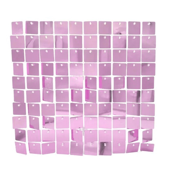 Панель с пайетками для фотозоны 30х30см, св. сиреневый Панель с пайетками для фотозоны 30х30см, св. сиреневый