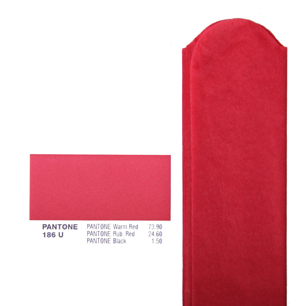 Помпон из бумаги 25 см красный