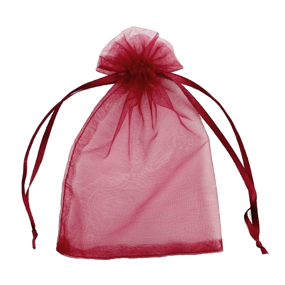 Мешочек из органзы 30 х 40 см бордовый Мешочек из органзы 30 х 40 см бордовый