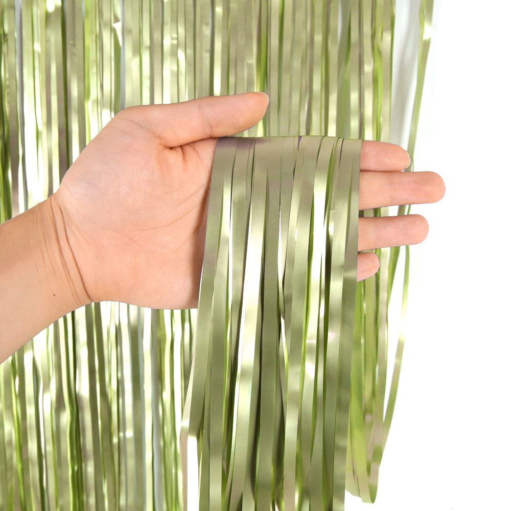 Занавес дождик 1 х 2 м, металлик матовый, Фисташковый Занавес дождик 1 х 2 м, металлик матовый, Фисташковый