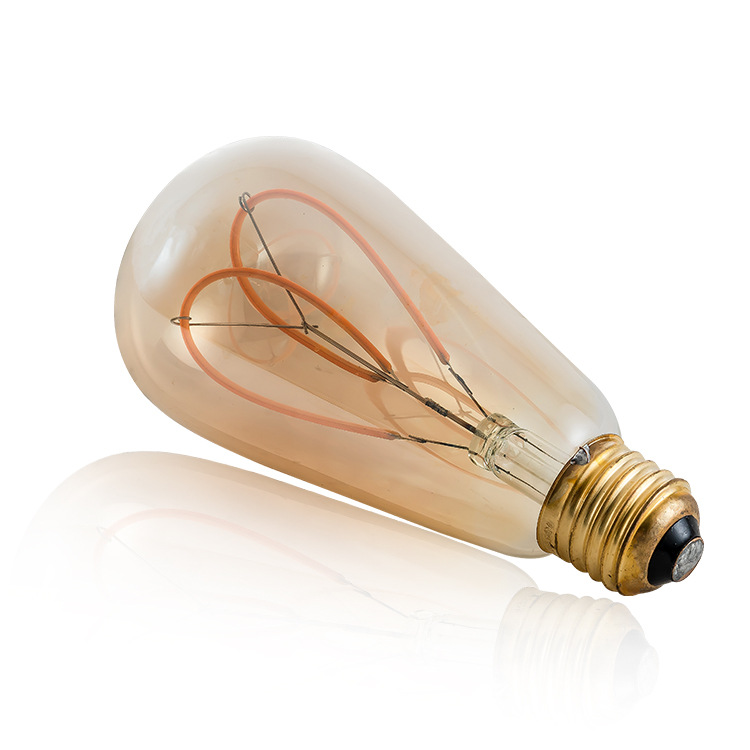 Лампа филаментная ST64 темная сердце E27 W4 K2200 Лампа филаментная ST64 темная сердце E27 W4 K2200