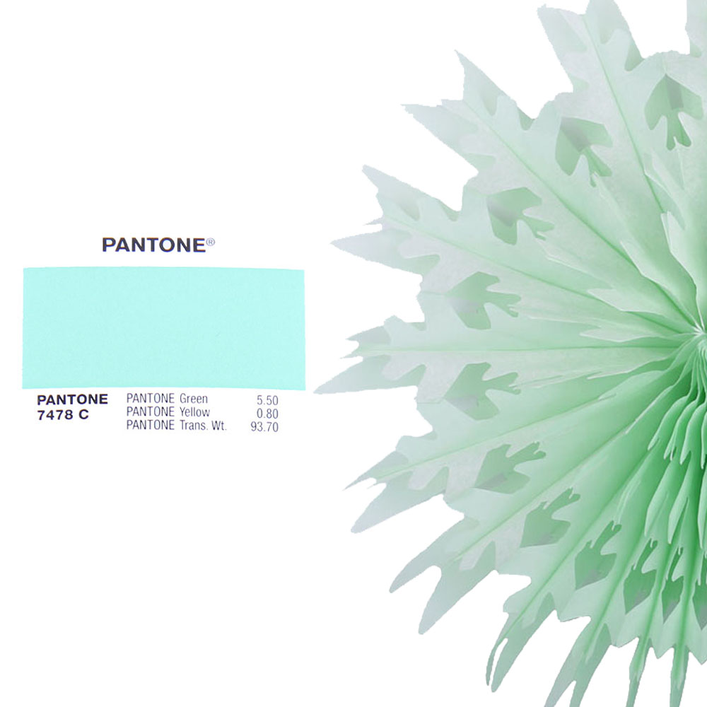 Снежинка обьемная 20 см салатовый Снежинка обьемная 20 см салатовый