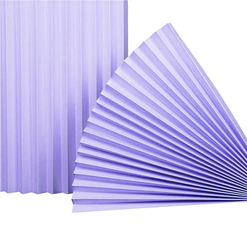 Веер-гармошка 180г/м 60 см, светло-сиреневый Веер-гармошка 180г/м 60 см, светло-сиреневый