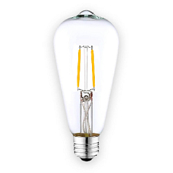 Лампа светодиодная ST64 E27 W2 K2700