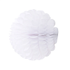 Бумажное украшение Цветочный шар-соты 25 см, белый