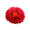 Бумажный цветок 30 см красный+оранжевый