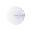 Бумажное украшение Цветочный шар-соты 20 см, белый