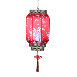 Китайский подвесной фонарь с цоколем 50х30 см, №5