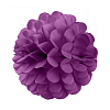 Бумажное украшение Цветочный шар-соты 25 см, фиолетовый