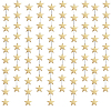 Гирлянда "Звезды" перламутровые 7 см 4 м, Золото