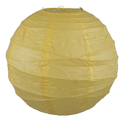 Подвесной фонарик Спираль 40 см ярко-желтый