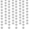 Гирлянда "Звезды" блеск 7 см х 4 м, серебро