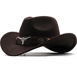 Шляпа ковбойская Коррида из фетра, темно-коричневый