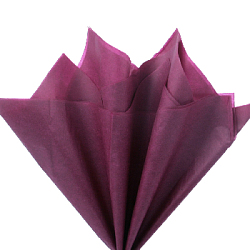 Бумага тишью бордовая 76 х 50 см, 100 листов 17-19 г/м