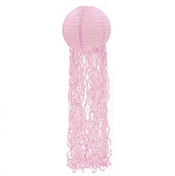 Подвесной фонарик Медуза 28 х 100 см, розовый