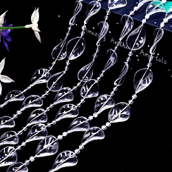 Прозрачные бусины 1кг х 48м №11, "Лепесток"