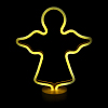 Светильник неоновый на подставке "Ангел" 30 х 24 см от батареек, желтый