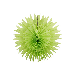 Снежинка обьемная 20 см светло-зеленый