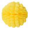Бумажное украшение Цветочный шар-соты 30 см, желтый