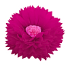Бумажный цветок 40 см малиновый+розовый