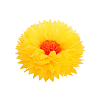 Бумажный цветок 30 см ярко-желтый+оранжевый
