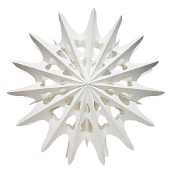 Снежинка 60 см №1, белый