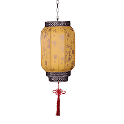 Китайский подвесной фонарь с цоколем 50х30 см, №1