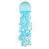 Подвесной фонарик Медуза 28 х 100 см, голубой