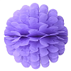 Бумажное украшение Цветочный шар-соты 30 см, сиреневый