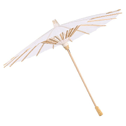 Китайские бумажные зонтики 30 х 23 см белый