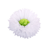 Бумажный цветок 30 см белый+салатовый