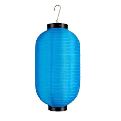 Китайский фонарь Цилиндр 30х55 см, синий
