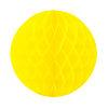 Бумажное украшение шар 40 см желтый