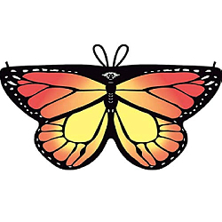 Крылья бабочки тканевые детские 118х48см, №1