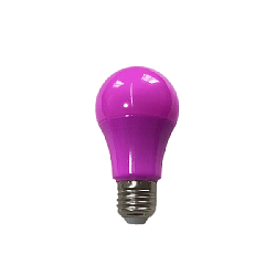 Лампа светодиодная Груша d-60 E27 W9, малиновый