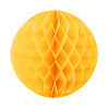 Бумажное украшение шар 40 см ярко-желтый