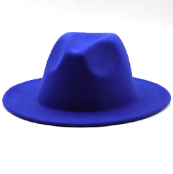 Шляпа Федора фетровая, синий