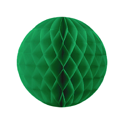 Бумажное украшение шар 30 см зеленый