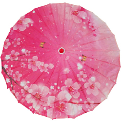 Китайские тканевые зонтики цветочные 82х54см, №8